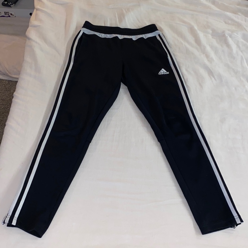 Adidas Classic 3 Strip Black Joggers